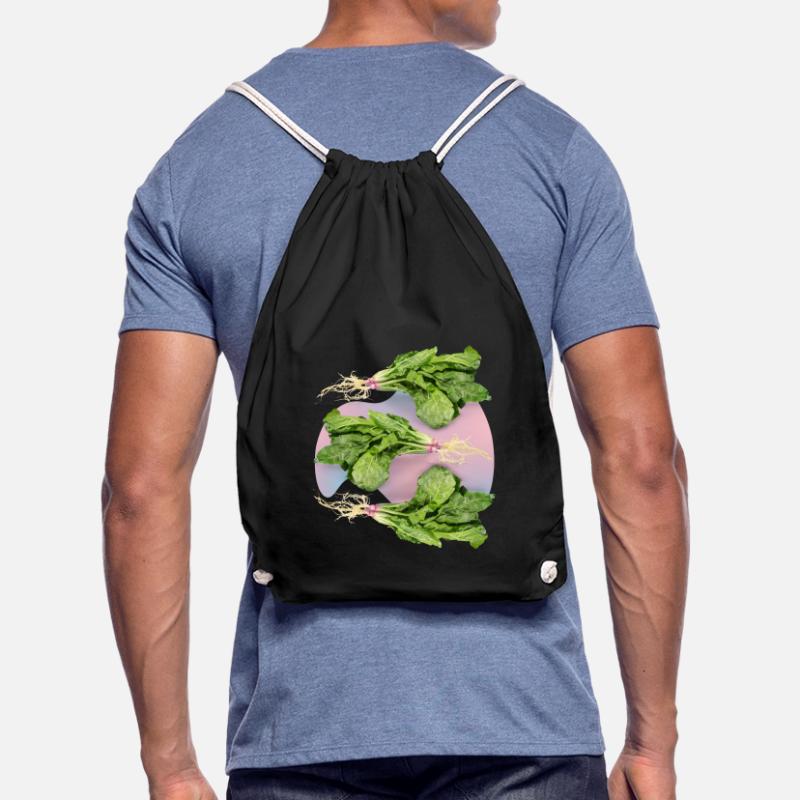 Spinach, fresh spinach spinach leaf spinach Drawstring Bag