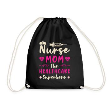 Infirmière Fête des mères Maman Infirmière - Sac de sport léger - noir - Devant