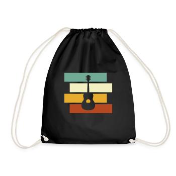 Guitar Retro - Drawstring Bag - black - Front
