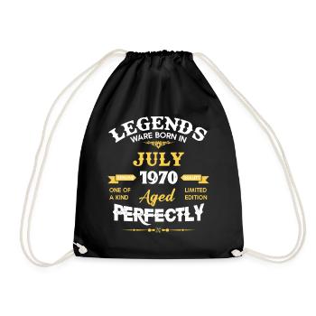 Millésime vieilli à la perfection juillet 1970 - Sac de sport léger - noir - Devant