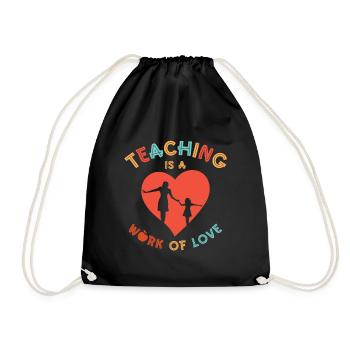 Mothers Day Teacher Grandma Teaching Mother - Drawstring Bag - black - Front
