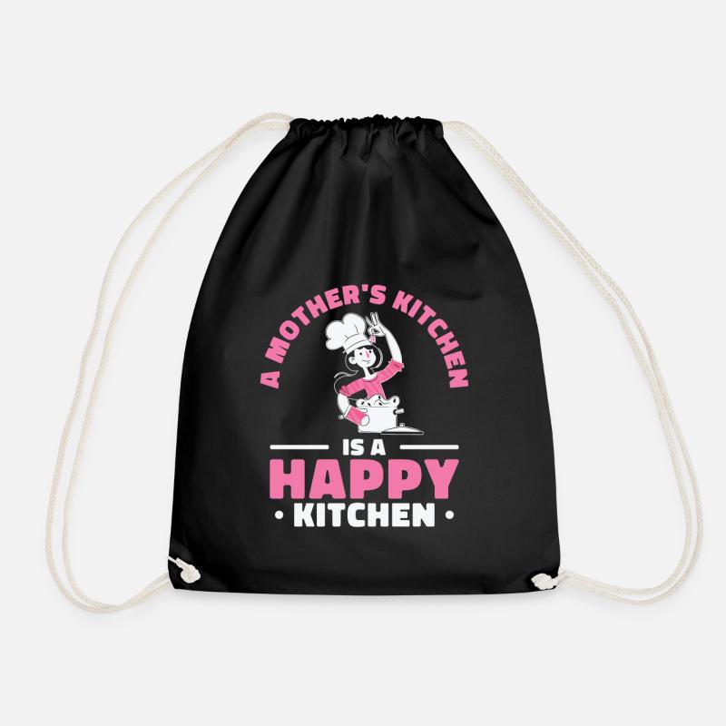 Muttertag Urlaub Oma Kochen Mama - Turnbeutel - Schwarz