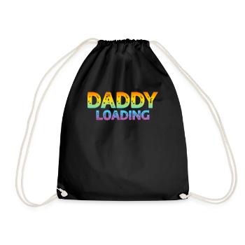 Idées amusantes pour la fête des pères - Daddy Loading - Sac de sport léger - noir - Devant