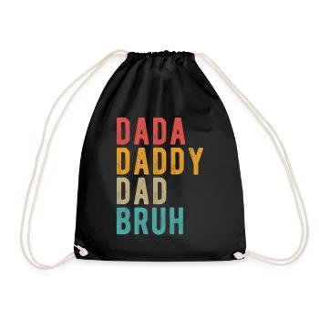 Dada Papa Papa Bruh - Sac de sport léger - noir - Devant