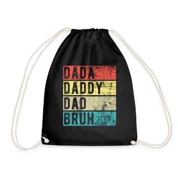 Dada Papa Papa Bruh - Sac de sport léger - noir - Devant