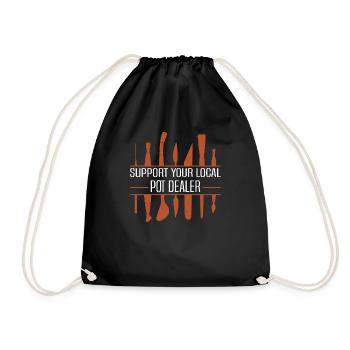 Poterie Argile Cours de poterie Poterie Poterie - Sac de sport léger - noir - Devant