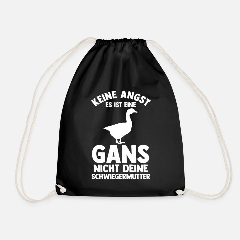 Gans Gänse - Turnbeutel - Schwarz