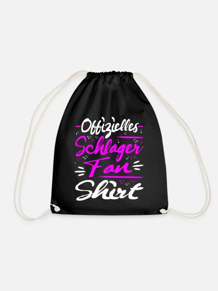 Offizielles Schlager Fan Shirt Schlagermusik - Turnbeutel - Schwarz