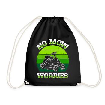 Lawn mowing Lawn mowers Gardeners Horticulture - Drawstring Bag - black - Front