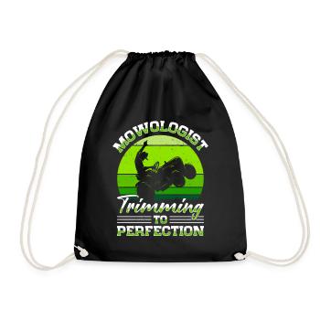 Lawn mowing Lawn mowers Gardeners Horticulture - Drawstring Bag - black - Front