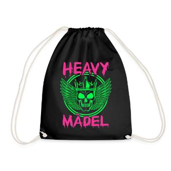 Biker Rocker, Heavy Rock, Punk, Hard Girl Metal - Turnbeutel - Schwarz - Vorne