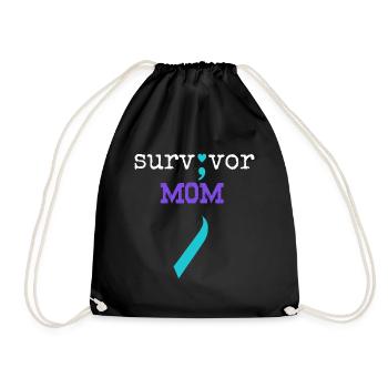 Survivor Mom - Prévention du suicide par un don point-virgule - Sac de sport léger - noir - Devant