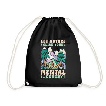 Santé mentale Nature Environnement - Sac de sport léger - noir - Devant