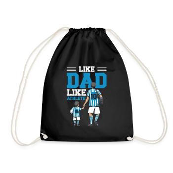 Sports Dad Fathers Day Sport Team Fan Hobby - Drawstring Bag - black - Front