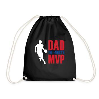 Sports Dad Fathers Day Sport Team Fan Hobby - Drawstring Bag - black - Front