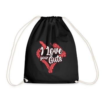 Dietitian I Love Your Guts Nutritionist Dietitians - Drawstring Bag - black - Front