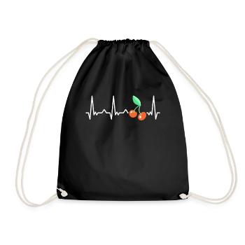 Cerise Fruit Cerises Cerise - Sac de sport léger - noir - Devant
