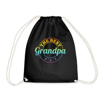 Idées de fête des pères - Le meilleur grand-père - Sac de sport léger - noir - Devant