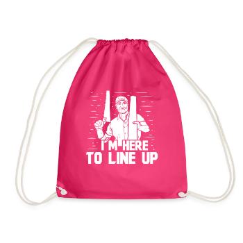 Floor installation - Drawstring Bag - fuchsia - Front
