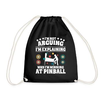 Je ne discute pas, j’explique pourquoi je dois - Sac de sport léger - noir - Devant