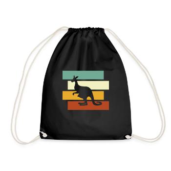 Kangourou Rétro - Sac de sport léger - noir - Devant