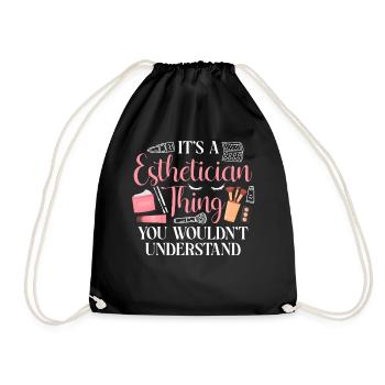 Cute Licensed Esthetician Skincare - Turnbeutel - Schwarz - Vorne