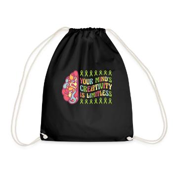 Mois de la sensibilisation artistique pour - Sac de sport léger - noir - Devant