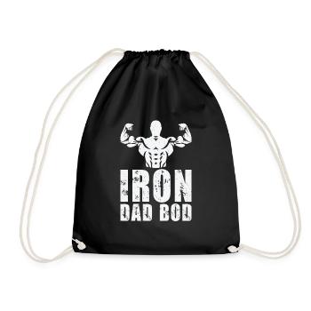 Fitness Fathers Day Gym Workout Training Coach - Drawstring Bag - black - Front