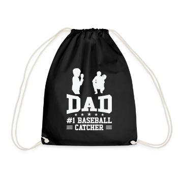Sport Dad Vatertag Sport Team Fan Hobby - Turnbeutel - Schwarz - Vorne