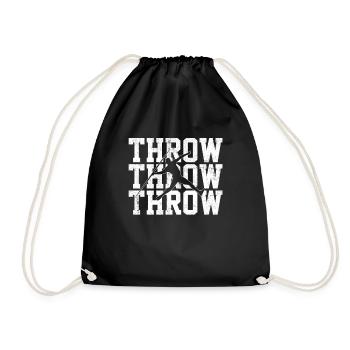 Javelin throwing - Drawstring Bag - black - Front