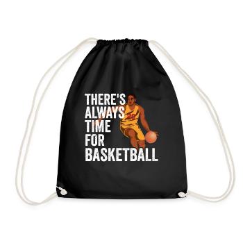 C’est toujours l’heure pour l’équipe des joueurs de basket-ball - Sac de sport léger - noir - Devant