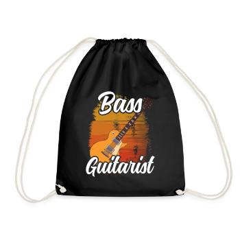 Guitariste Basse Bassiste Basse Musicien de guitare basse - Sac de sport léger - noir - Devant