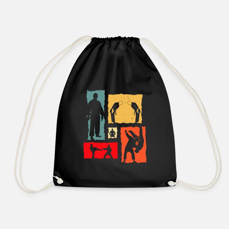 Judo Rétro - Sac de sport léger - noir