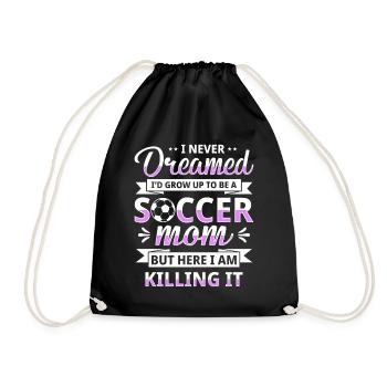 Fußball-Mutter Gameday Soccer Mom - Drawstring Bag - black - Front