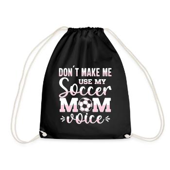 Fußball-Mutter Gameday Soccer Mom - Drawstring Bag - black - Front