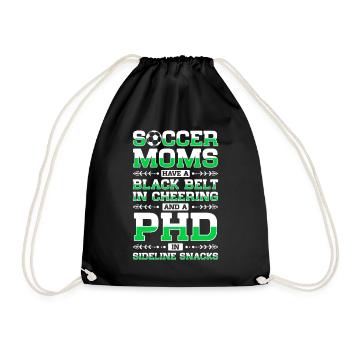 Fußball-Mutter Gameday Soccer Mom - Drawstring Bag - black - Front