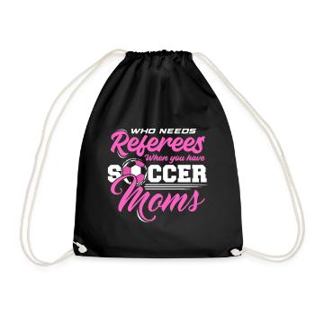 Fußball-Mutter Gameday Soccer Mom - Drawstring Bag - black - Front