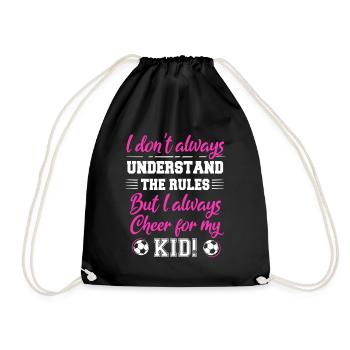 Fußball-Mutter Gameday Soccer Mom - Drawstring Bag - black - Front
