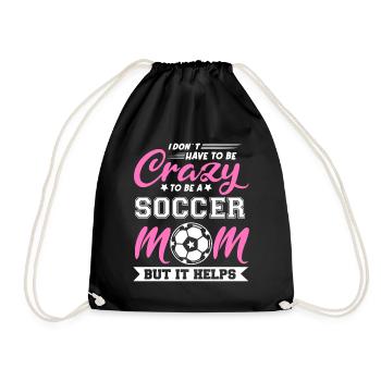 Fußball-Mutter Gameday Soccer Mom - Drawstring Bag - black - Front