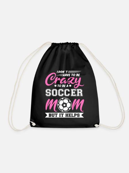 Fußball-Mutter Gameday Soccer Mom - Turnbeutel - Schwarz