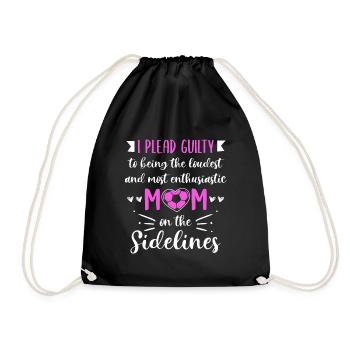 Fußball-Mutter Gameday Soccer Mom - Drawstring Bag - black - Front