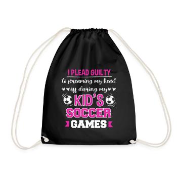Fußball-Mutter Gameday Soccer Mom - Drawstring Bag - black - Front