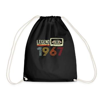 1967 Birthday Vintage Cassette - Sac de sport léger - noir - Devant