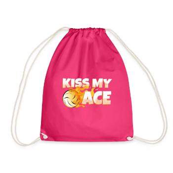Embrasse mon as du volleyball - Sac de sport léger - fuchsia - Devant