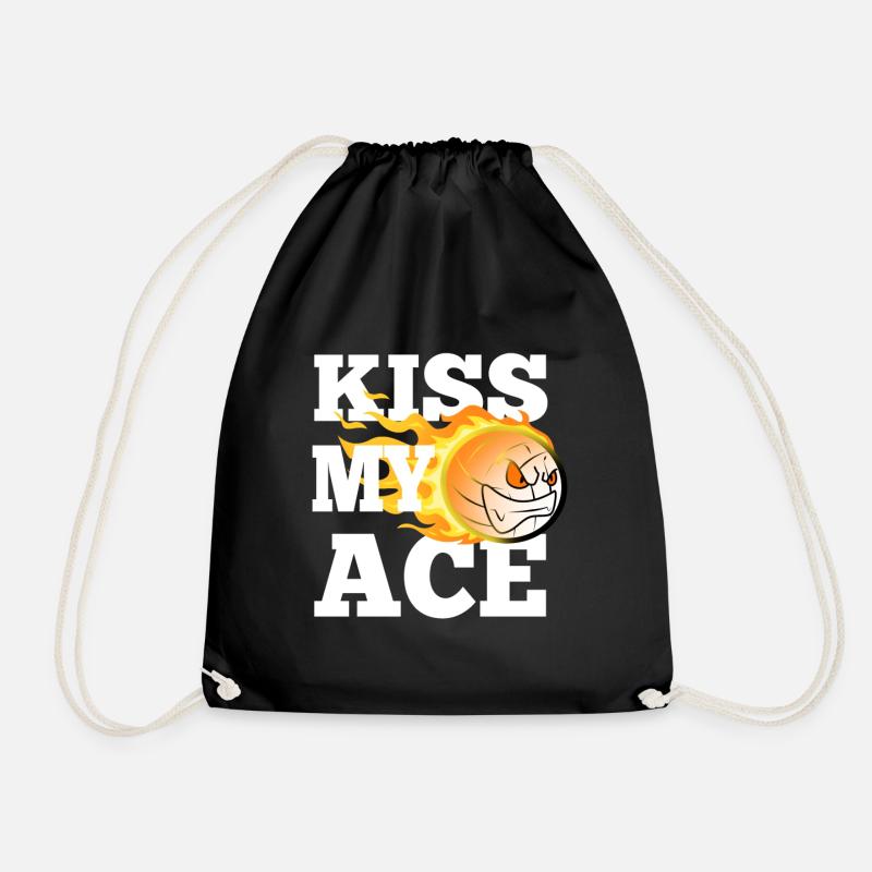 Embrasse mon as du volleyball - Sac de sport léger - noir