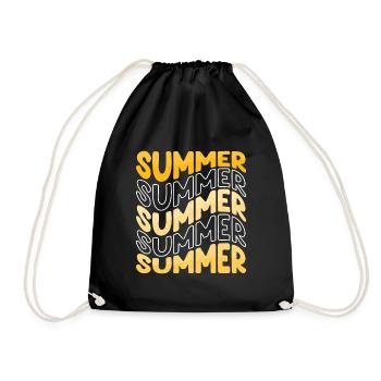 Summer - Turnbeutel - Schwarz - Vorne