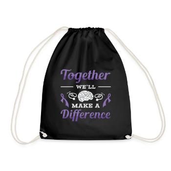 Alzheimer's Awareness Brain Doctors Health - Drawstring Bag - black - Front