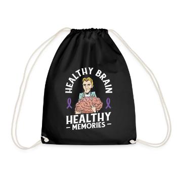 Alzheimer's Awareness Brain Doctors Health - Drawstring Bag - black - Front