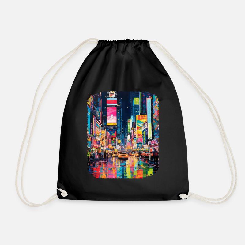 New York City - Turnbeutel - Schwarz