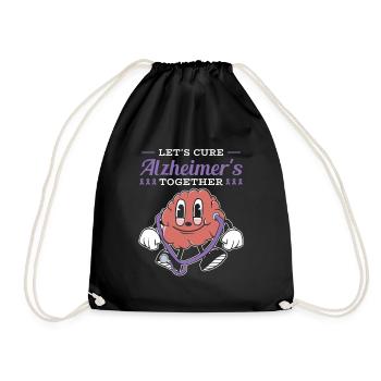 Alzheimer's Awareness Brain Doctors Health - Drawstring Bag - black - Front